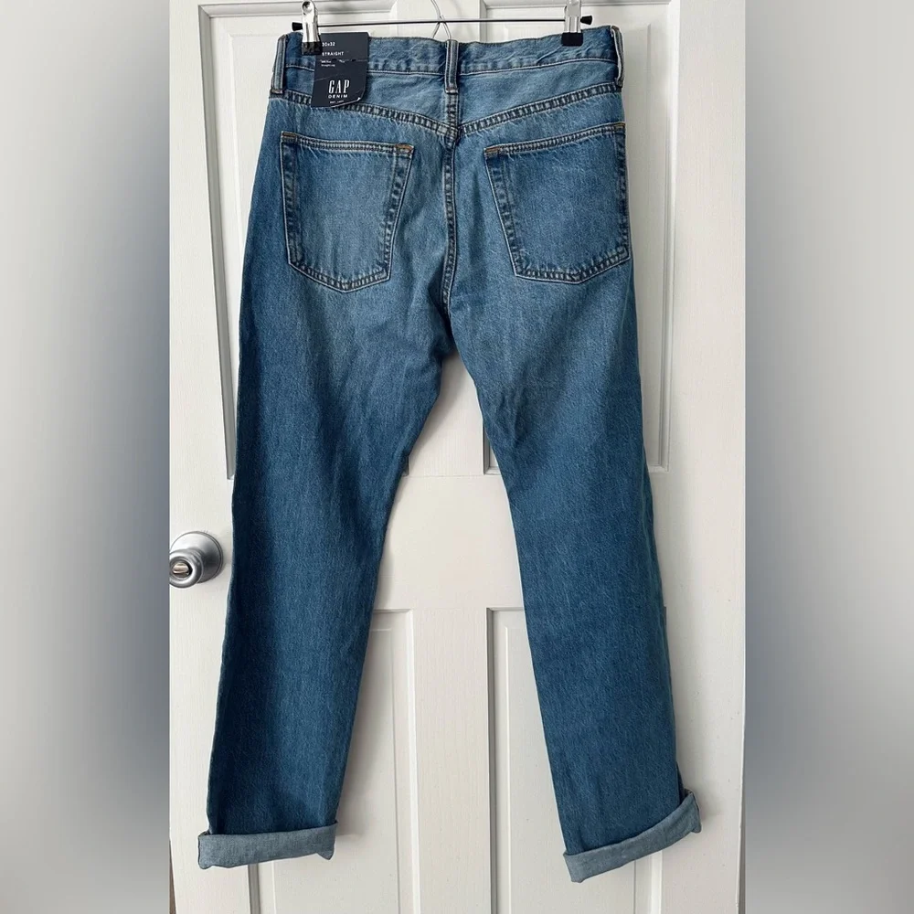 New! GAP Men's Classic Denim Mid-rise Straight Jeans 30x32